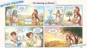 Προεπισκόπηση - Φύλλα εργασίας - Η ονοματοδοσία της Αθήνας. The naming of Athens - Σελίδα 1