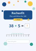 Vorschau - Arbeitsblätter - Rechenfit Klasse 2 – Plus und Minus bis 100 - Deckblatt