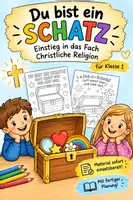 Vorschau - Stundenentwürfe - Du bist ein Schatz | Einstieg Christliche Religion Klasse 1 - Deckblatt