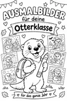 Vorschau - Mal- und Bastelvorlagen - Ausmalbilder Otterklasse | Jahr, Monate und Feste - Deckblatt