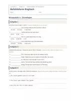 Vorschau - Arbeitsblätter - Befehlsform Englisch – differenziert - Seite 1