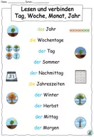 Vorschau - Arbeitsblätter - Materialpaket "Tag, Woche, Monat, Jahr - Kalender und Zeit" DaZ - Seite 2