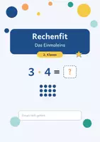 Vorschau - Arbeitsblätter - Rechenfit Klasse 2 – Das Einmaleins - Deckblatt