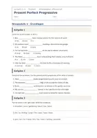 Vorschau - Arbeitsblätter - Present Perfect Continuous – differenziert - Seite 1