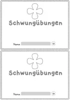 Vorschau - Arbeitsblätter - Differenzierte Schwungübungen für die 1.Klasse (ein Übungsheft für den Anfangsunterricht) - Seite 1