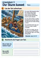Vorschau - Arbeitsblätter - Jona – Gott gibt eine neue Chance | Religion Klasse 4 Arbeitsblätter | Evangelische Religionslehre | 10 Arbeitsblätter als PDF - Seite 3