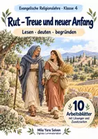 Vorschau - Arbeitsblätter - Rut – Treue und neuer Anfang | Religion Klasse 4 Arbeitsblätter | Evangelische Religionslehre | 10 Arbeitsblätter als PDF - Deckblatt