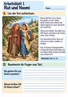 Vorschau - Arbeitsblätter - Rut – Treue und neuer Anfang | Religion Klasse 4 Arbeitsblätter | Evangelische Religionslehre | 10 Arbeitsblätter als PDF - Seite 1