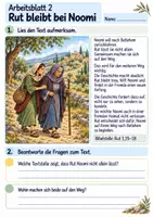 Vorschau - Arbeitsblätter - Rut – Treue und neuer Anfang | Religion Klasse 4 Arbeitsblätter | Evangelische Religionslehre | 10 Arbeitsblätter als PDF - Seite 2
