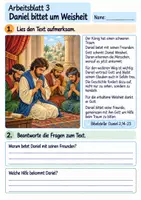 Vorschau - Arbeitsblätter - Daniel vertraut Gott | Religion Klasse 4 Arbeitsblätter | Evangelische Religionslehre | 10 Arbeitsblätter als PDF - Seite 3