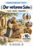 Vorschau - Arbeitsblätter - Der verlorene Sohn | Religion Klasse 4 Arbeitsblätter | Evangelische Religionslehre | 10 Arbeitsblätter als PDF - Deckblatt