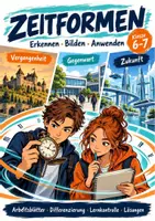 Vorschau - Arbeitsblätter - Zeitformen Klasse 6-7: erkennen bilden, anwenden - Deckblatt