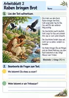 Vorschau - Arbeitsblätter - Elia – Gott sorgt für ihn | Religion Klasse 4 Arbeitsblätter | Evangelische Religionslehre | 10 Arbeitsblätter als PDF - Seite 2