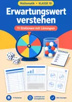 Vorschau - Arbeitsblätter - Erwartungswert einfacher Mathematik Klasse 10 - Deckblatt