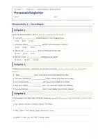 Vorschau - Arbeitsblätter - Possessivbegleiter – differenziert - Seite 1