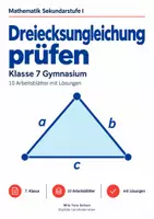 Vorschau - Arbeitsblätter - Dreiecksungleichung prüfen - Deckblatt