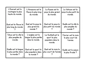 Vorschau - Spiele - Le superlatif - chaîne de lecture - dis donc 7 unité 6 - Seite 3