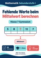 Vorschau - Arbeitsblätter - Fehlende Werte beim Mittelwert berechnen - Deckblatt