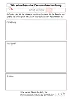 Vorschau - Arbeitsblätter - Personenbeschreibung Zeugenaussagen differenziert - Deckblatt
