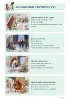 Vorschau - Arbeitsblätter - Sankt Martin im Ethikunterricht Klasse 1 und 2 | Teilen und Licht schenken | Kamishibai, Wertekarten, Philosophieren, Arbeitsblätter in 2 Stufen - Seite 3