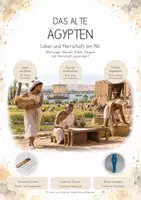 Vorschau - Unterrichtsreihen - Das alte Ägypten – Nil, Pharaonen & Pyramiden | Komplette Unterrichtsreihe Geschichte Kopieren - Deckblatt