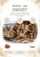 Vorschau - Unterrichtsreihen - Bronzezeit & Eisenzeit – Metallzeiten und Kelten | Komplette Unterrichtsreihe Geschichte Kopieren - Deckblatt