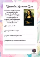 Vista previa - Hojas de trabajo - Comprensión lectora y escritura creativa - Arte - página 3