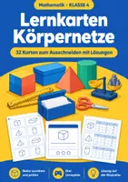 Vorschau - Spiele - Körpernetze zuordnen, Mathematik Klasse 4 - Deckblatt