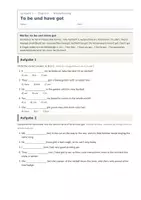 Vorschau - Arbeitsblätter - Formen von to be – Wiederholung - Seite 1