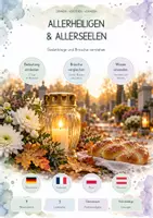 Vorschau - Unterrichtsreihen - Allerheiligen & Allerseelen – Gedenktage, Bedeutung & Bräuche | Kompakte Lernwerkstatt - Deckblatt
