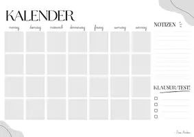 Vorschau - Poster - Ästhetischer Klassenraum-Kalender - Deckblatt