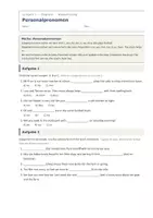 Vorschau - Arbeitsblätter - Personalpronomen Englisch – Wiederholung - Seite 1
