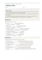 Vorschau - Arbeitsblätter - Passive voice Zeiten – Wiederholung - Seite 1