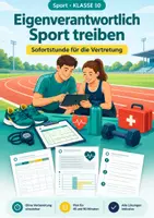 Vorschau - Arbeitsblätter - Eigenverantwortliches Sporttreiben Klasse 10 - Deckblatt