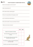 Vorschau - Arbeitsblätter - Australia Reading Comprehension Klasse 9/10 - Seite 1