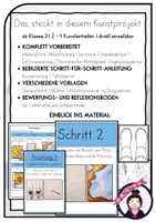Vorschau - Stundenentwürfe - Kunst Herbst: GUMMISTIEFEL VON OBEN | Kunstprojekt Grundschule ab Klasse 3 - Seite 1