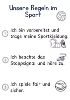 Vorschau - Arbeitsblätter - Regeln Sport und Sportsachen vergessen Abschreibtext - Deckblatt