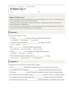 Vorschau - Arbeitsblätter - If-Sätze Typ 3 Englisch – Wiederholung - Seite 1