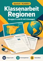 Vorschau - Test - Spanien seine Regionen Spanisch, Klassenarbeit, Klasse 8 - Deckblatt