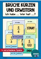 Vorschau - Stationenlernen - Brüche kürzen und erweitern "Ich habe... Wer hat...? Spiel - Deckblatt