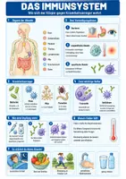 Vorschau - Arbeitsblätter - Das Immunsystem – Spickzettel Biologie Klasse 7 - Deckblatt
