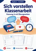 Vorschau - Arbeitsblätter - Sich vorstellen, Themenpaket Englisch, Klasse 5 - Seite 1