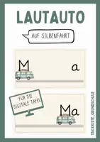 Vorschau - Präsentationen/Tafelbilder - Lautauto auf Silbenfahrt - Deckblatt