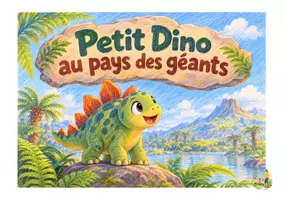 Aperçu - Cartes / Images - Kamishibai_petit dino au pays des géants - Page de couverture