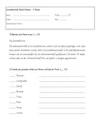 Vorschau - Test - Nomen Test – 5. Klasse | Artikel, Singular/Plural, Pronomen und Fälle - Deckblatt