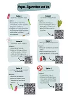 Vorschau - Arbeitsblätter - Vapes, Zigaretten und Co. - digitale Lerntheke - Seite 1