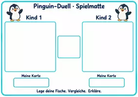 Vorschau - Spiele - Mengen vergleichen ZR10 - Mathespiel Klasse 1 - Das Pinguin-Duell - Seite 2