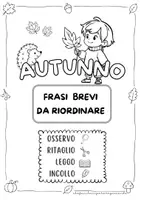anteprima - Esercizi - AUTUNNO - LEGGERE E RIORDINARE FRASI - Pagina 1