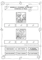 anteprima - Esercizi - AUTUNNO - LEGGERE E RIORDINARE FRASI - Pagina 3
