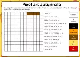anteprima - Materiale interattivo - Pixel art autunnale - Pagina di copertina